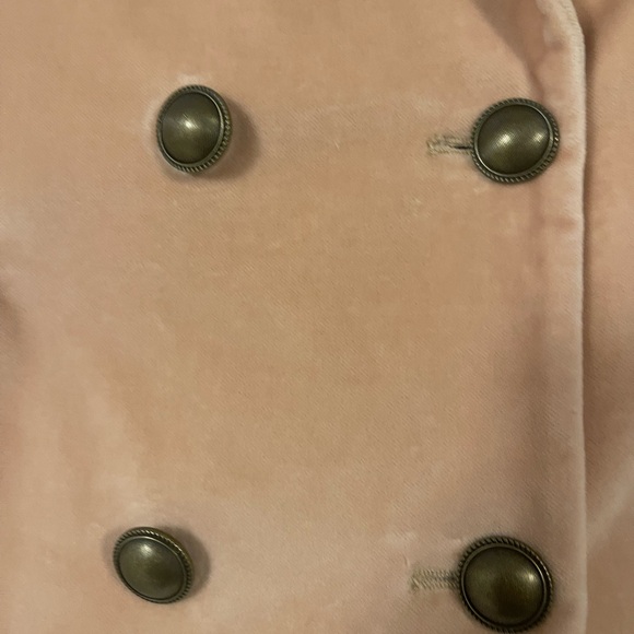 New with Flaw: Frame Peach Velvet Blazer Size 6 - Picture 14 of 16